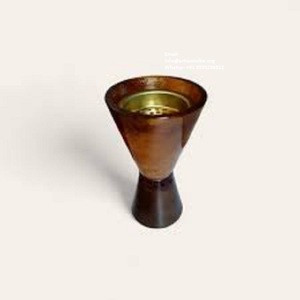 Encensoir Arabe Artisanal - Brûleur de Bakhoor en Résine Époxy Coulée à la Main sur Base en Bois Massif - Product Image 1