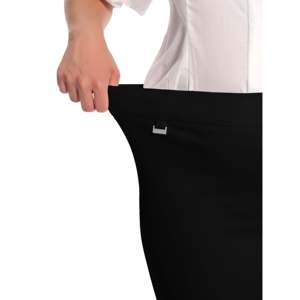Shorts de robe pull-on grande taille pour femme avec anneau en D, style décontracté pour le bureau et le travail, XS, avec décorations de perles - Product Image 4
