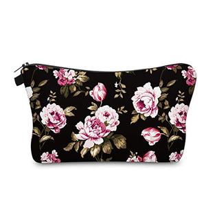 Bolsa <span class=keywords><strong>de</strong></span> Maquillaje <span class=keywords><strong>de</strong></span> Lona con Estampado Personalizado, Estuche Cosmético Floral Estético, Bolsa <span class=keywords><strong>de</strong></span> Viaje con Diseño <span class=keywords><strong>de</strong></span> Rosas Vintage para Marca Privada - Product Image 1