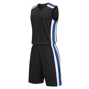 Los mejores conjuntos de uniformes de baloncesto, conjuntos de camisetas y pantalones cortos de baloncesto transpirables de secado rápido para hombres antibacterianos - Product Image 2