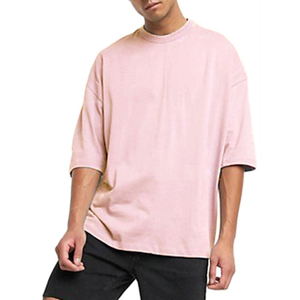 Logo personnalisé 100% coton pour hommes coupe ample t-shirt décontracté-respirant anti-rides séchage rapide durable tissu doux à bas prix - Product Image 6