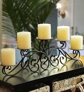 Portavelas de metal decorativo de Pascua Diseño único de hormigón con funcionalidad para sostener velas - Product Image 3