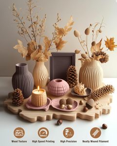 Dây tóc gỗ PLA 1.75mm/2.85mm cho in 3D fdm 1kg/3kg/5kg/10kg nhà máy sản xuất OEM/ODM - Product Image 3
