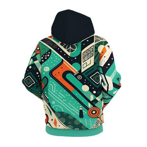 Sudaderas con Capucha para Hombre con Estampado por Sublimación de Diseño Superior, Transpirables, 100% Algodón, con Cierre, Colores Personalizados, Servicio OEM, Gran Venta - Product Image 3