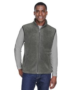 Veste polaire double face en toile à col montant pour hommes veste d'hiver à fermeture éclair complète respirant équipement de sport de plein air - Product Image 1