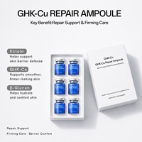 OEM ODM GHK-Cu 1% Sérum Ampoule Peptide de Cuivre – Kit Soin Visage Marque Privée 6x5ml – Soin Raffermissant et Lissant