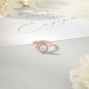 Anillo de compromiso True Circle con diamantes para mujer - Product Image 3
