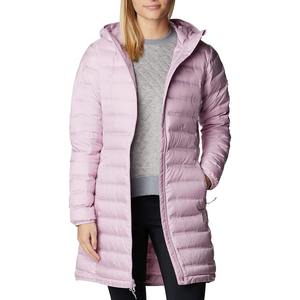 Veste matelassée longue en tricot brillant pour femmes, chaude, imperméable, coupe-vent, rembourrée de coton, vêtements d'extérieur streetwear, sport d'hiver - Product Image 3