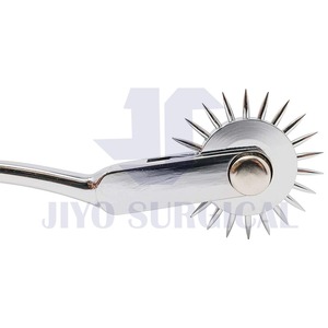 Venta al por mayor de alta calidad de acero inoxidable Wartenberg molinete médico reflejo percusión martillo CE aprobado - Product Image 4