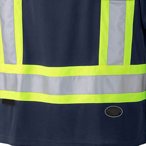 Camisetas de Trabajo de Seguridad Reflectantes de Alta Visibilidad para Hombre, Estilo 2025, Transpirables, 100% Algodón, Secado Rápido, Tela de Lona, Personalizables - Product Image 4