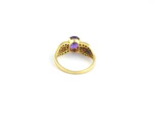 <b>Amethyst</b> Oval Gemstone 925 Sterling Silver February Birthstone Wedding <b>Ring</b> For Women - Product Image 3