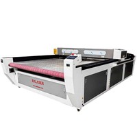 Machine de découpe laser CO2 industrielle automatique pour tissus 1600x2600mm 150W à refroidissement par eau S&A5200 avec support AI/LAS pour bois et cristal