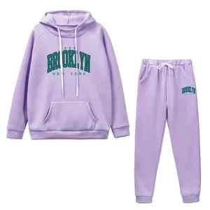 Ensemble de sport décontracté toutes saisons Sweat à capuche et pantalon de survêtement imprimés Brooklyn vert Mode urbaine Respirant et cool dans toutes les couleurs - Product Image 3