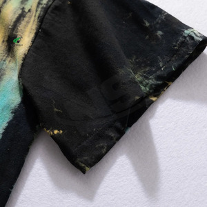 Wholesale 100% Cotton Loose Fit Printed T-<b>Shirt</b> <b>For</b> <b>Men</b> Heavy Duty <b>Thermal</b> Knitted Oversized Style Custom Logo Summer - Product Image 6