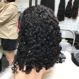 <b>Cheap</b> Natural Color SDD Burmese Curly Lace Closure Human Hair <b>Wigs</b> Raw Cuticle Aligned for Black Women Hair Extensions - Product Image 5
