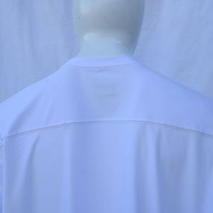 Tech PLUS เสื้อยืดออกกำลังกายสีขาวมืออาชีพเสื้อยืดออกกำลังกายฟิตเนสแบบหลวมทนทานสำหรับนักกีฬาเครื่องแต่งกายฟิตเนส - Product Image 6