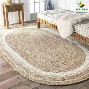 Coton B2B de haute qualité avec tapis et tapis de sol en jute incorporé Fournisseur de qualité d'exportation pour la maison, la ferme et le bureau - Product Image 4