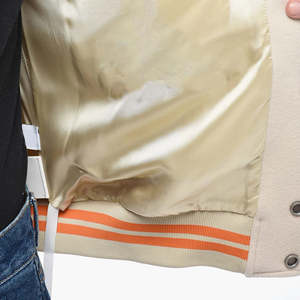 Chaqueta Universitaria de Lana y Lona para Hombre, Color Sólido, Chaqueta de Invierno con Cuello Alto y Mangas Completas de Primera Calidad - Product Image 6