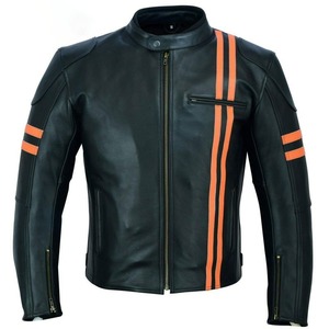Chaqueta de carreras de cuero unisex para moto, ropa deportiva ajustada negra, transpirable, impermeable, a prueba de viento, tamaño personalizado para invierno - Product Image 1