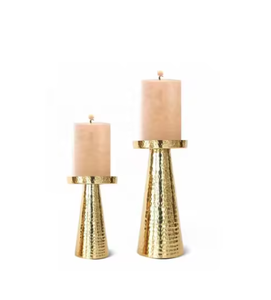 Brass Party Decorative <b>Candle</b> Stand/Holder In Metal <b>Gold</b> Finished Unique Texture Wedding Decor Accessories <b>Candle</b> Stands - Product Image 1