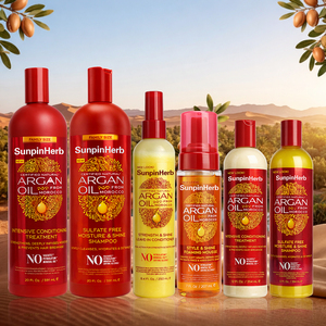 Crème de soin intensif à l'huile d'argan du Maroc pour cheveux secs, crépus, bouclés et frisés, réparation des cheveux abîmés - Product Image 2