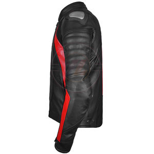 Chaquetas de cuero para motociclismo de piel de vaca auténtica para hombre con protectores de seguridad aprobados por la CE y logotipo personalizado de marca personalizado - Product Image 3