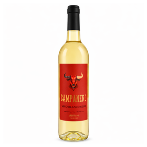 Campanero - Vino Blanco Seco Airn Macabeo 11% ABV, Vino Blanco Español Fresco 750ml - Product Image 1