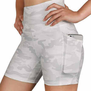 Short Deportivo de Cintura Media con Estampado a Cuadros, Sublimado, Transpirable, de Spandex/Nylon, para Correr, Natación, Ciclismo, Yoga, para Mujer - Product Image 6