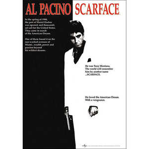 Juego de 2 Pósters de Diseño Moderno de Scarface para Decoración de Pared - Product Image 3