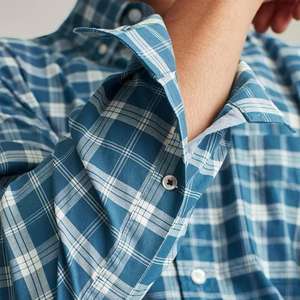 Camisa de franela a cuadros de excelente calidad, camisa de franela de tela suave, camisa informal cálida transpirable duradera - Product Image 4