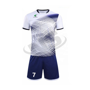Uniforme de Fútbol Personalizado al por Mayor, Transpirable, de Secado Rápido, Camiseta de Fútbol de Poliéster de Manga Corta, Personalizada con el Logotipo del Club - Product Image 2