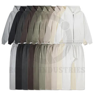 Trajes de chándal para hombre con logotipo personalizado de fábrica de Pakistán, conjuntos de Jogger de etiqueta privada, chándales de lana de tecnología Premium de algodón tejido - Product Image 6