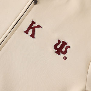 Chaqueta de Béisbol Unisex de Forro Polar Bordada de la Hermandad Kapa Alpha Psi Phi, Chaqueta de Calidad Superior con Cierre Completo, Estilo de Chaqueta de Calentamiento con Letras Griegas - Product Image 3