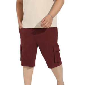 Short cargo ample de haute qualité pour hommes Service OEM Tissu WORSTED à motif solide Vêtements de style High Street à un prix - Product Image 5