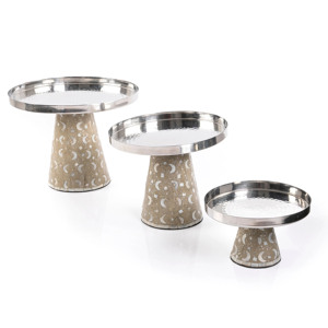 HOT SELLER Best <b>Price</b> Mother Of Pearl Inlay Cake Stand Restaurant Hotel Supplies for Ramadan Eid Holiday <b>Resin</b> <b>Epoxy</b> Mold - Product Image 3