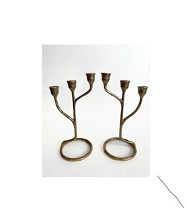 Candélabre en métal adapté aux salles à manger à thème vintage, ambiance luxueuse de lumière de bougie pour de belles occasions - Product Image 4