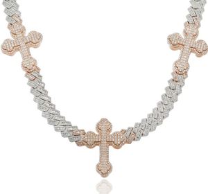 Cadena Cubana de Plata de Ley 925 para Hombre con Moissanita VVS, Oro de 14K, Probador Real, Collares de Perlas Sólidas - Product Image 3