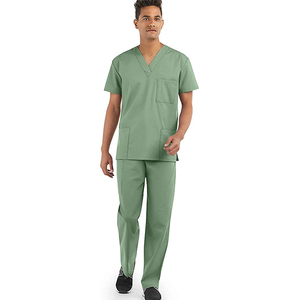 Traje de fregado activo para mujer, tela elástica ajustada, uniforme médico de secado rápido transpirable, ideal para enfermera - Product Image 6