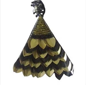 Pendientes de Resina Bordados a Mano, Joyería de Moda de Acero Inoxidable para Mujeres y Niñas, Estilo Clásico para Bodas, Alta Calidad - Product Image 5