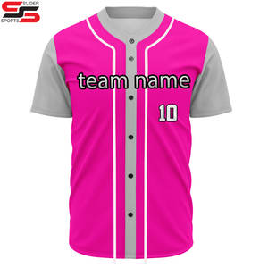 Cotton Girls Embroidery Canada America Baseball Uniform Set Custom Blank <b>Black</b> <b>and</b> <b>red</b> Jersey Baseball - Product Image 3
