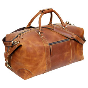 Hot Selling High Quality Genuine Leather Duffle <b>Bag</b> New Arrival Lightweight Men Leather Travel <b>Bag</b> In Stock - Product Image 1