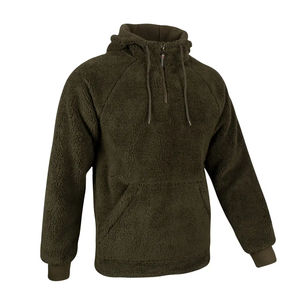 Custom Solid Casual <b>Sherpa</b> <b>Fleece</b> <b>Hoodie</b> 100% Cotton Thick and Warm for Winter Digital Printing - Product Image 4