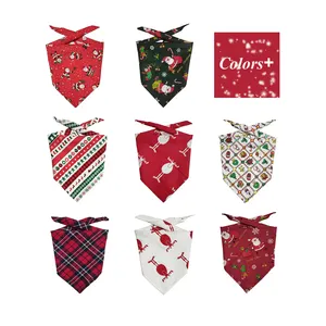 Accesorios <span class=keywords><strong>para</strong></span> mascotas impresión personalizada perro de Halloween Navidad Bandana <span class=keywords><strong>para</strong></span> <span class=keywords><strong>perros</strong></span> machos y <span class=keywords><strong>hembras</strong></span> - Product Image 1