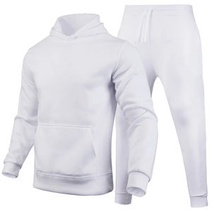 Mens Hooded Tracksuit sweatsuits Sets Men Male Suits Autumn Winter Zipper <b>Hoodies</b> Sweatshirt+Pants Jogger Suit 2PCS Sets - Product Image 3