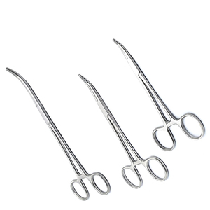 Pinzas quirúrgicas MEDIHEAL SURGICAL CORPORATION Mosquito Forceps, curvas con bloqueo, acabado Dall, 12.5cm, acero inoxidable para hospital, venta al por mayor - Product Image 1
