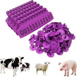 Étiquettes d'oreille d'animaux durables de haute qualité pour l'identification du bétail Étiquettes d'oreille en plastique personnalisables pour bovins moutons porcs - Product Image 5