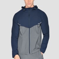 Ensemble de survêtement vintage tissé sur mesure pour homme, coupe-vent léger, veste et pantalon, style streetwear, pour l'entraînement sportif, vente en gros