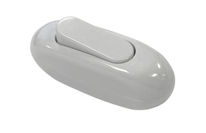 Interruttore a levetta a forma di pera con pulsante a bilanciere bianco 4A 250V (F-Bright 1400241) - Product Image 1