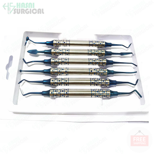 Espátula de relleno de resina compuesta Dental, relleno de cabeza chapada en titanio, instrumento de odontología, aprobado por CE ISO - Product Image 3