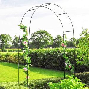 Arco de boda de cenador de jardín de metal, combinación de 2 tamaños para varias plantas trepadoras, fiesta de cumpleaños, decoración de fiesta nupcial - Product Image 3